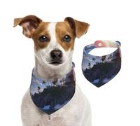Dog Bandana Navigation Lighthouse Pet Scarf Adjustable Pets Bandanas Washable Double-Sided Pets Neckerchief Cotton Triangle Bib Dog Scarfs Cats Scarves for Puppy Costume Accessories Small