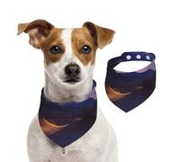 Dog Bandana Night in The Desert Pet Scarf Adjustable Pets Bandanas Washable Double-Sided Pets Neckerchief Cotton Triangle Bib Dogs Scarfs Cats Scarves for Puppy Costume Accessories Large
