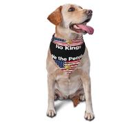 Dog Bandana No Kings Just Us Pet Triangle Scarf Personalised Cat Dog Kerchief Adjustable Triangle Bibs Scarf For Party Celebration Pets