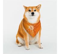 Dog Bandana Orange Slice Dog Scarf Adjustable Pet Bandanas for Dogs Christmas Pets Scarf Triangle Bibs Kerchief Soft Breathable Puppy Bandana for Small Medium Large Cats Pet
