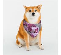 Dog Bandana Orchid Dog Scarf Adjustable Pet Bandanas for Dogs Christmas Pets Scarf Triangle Bibs Kerchief Soft Breathable Puppy Bandana for Small Medium Large Cats Pet