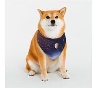 Dog Bandana Outer Space Galaxy Universe Dog Scarf Adjustable Pet Bandanas for Dogs Christmas Pets Scarf Triangle Bibs Kerchief Soft Breathable Puppy Bandana for Small Medium Large Cats Pet