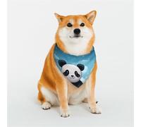 Dog Bandana Panda Dog Scarf Adjustable Pet Bandanas for Dogs Christmas Pets Scarf Triangle Bibs Kerchief Soft Breathable Puppy Bandana for Small Medium Large Cats Pet