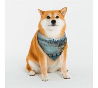 Dog Bandana Penthouse View Over New York Manhattan Dog Scarf Adjustable Pet Bandanas for Dogs Christmas Pets Scarf Triangle Bibs Kerchief Soft Breathable Puppy Bandana for Small Medium Large Cats Pet
