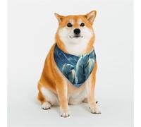 Dog Bandana Polar Bears Northern Lights Dog Scarf Adjustable Pet Bandanas for Dogs Christmas Pets Scarf Triangle Bibs Kerchief Soft Breathable Puppy Bandana for Small Medium Large Cats Pet