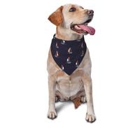 Dog Bandana Polka Dot Sailing Boat Navy Triangle Bib Dog Handkerchief Cute Dog Accessories Dog Bandanas