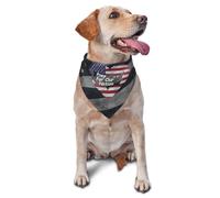 Dog Bandana Pray For Our Nation Pet Scarf Soft Durable Triangle Bib Scarf, For Small Medium Large Dogs, Kitten, Grooming, 70x30cm