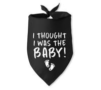 Dog Bandana Pregnancy Announcement I Thought I was The Baby! Dog Bandana Pet Dog Triangle Scarf Bandana for Dogs Dog Pregnancy Announcement Im Pregnant Announcement