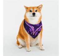 Dog Bandana Purple Love Dog Scarf Adjustable Pet Bandanas for Dogs Christmas Pets Scarf Triangle Bibs Kerchief Soft Breathable Puppy Bandana for Small Medium Large Cats Pet