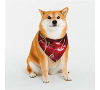 Dog Bandana Red Cherries Dog Scarf Adjustable Pet Bandanas for Dogs Christmas Pets Scarf Triangle Bibs Kerchief Soft Breathable Puppy Bandana for Small Medium Large Cats Pet