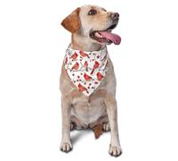 Dog Bandana Red Northern Cardinal Retro Triangle Bibs Scarf Adjustable Cat Dog Kerchief Durable Pet Triangle Scarf For Celebration Party Festival