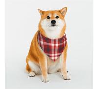 Dog Bandana Red Plaid Dog Scarf Adjustable Pet Bandanas for Dogs Christmas Pets Scarf Triangle Bibs Kerchief Soft Breathable Puppy Bandana for Small Medium Large Cats Pet