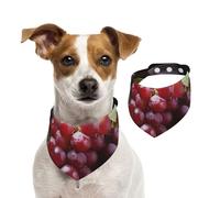 Dog Bandana Red Wine Grape Pet Scarf Adjustable Pets Bandanas Washable Double-Sided Pets Neckerchief Cotton Triangle Bib Dogs Scarfs Cats Scarves for Puppy Costume Accessories Small