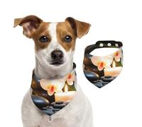 Dog Bandana Relaxation with Massage Spa Pet Scarf Adjustable Pets Bandanas Washable Double-Sided Pets Neckerchief Cotton Triangle Bib Dogs Scarfs Cats Scarves for Puppy Costume Accessories Small