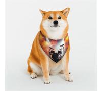 Dog Bandana Rock Concert Stage Dog Scarf Adjustable Pet Bandanas for Dogs Christmas Pets Scarf Triangle Bibs Kerchief Soft Breathable Puppy Bandana for Small Medium Large Cats Pet