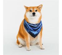 Dog Bandana Romantic Blue Rose Dog Scarf Adjustable Pet Bandanas for Dogs Christmas Pets Scarf Triangle Bibs Kerchief Soft Breathable Puppy Bandana for Small Medium Large Cats Pet
