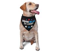 Dog Bandana Save Democracy Vote Blue Make Truth Great Again Triangle Bibs Scarf Personalised Pet Triangle Scarf Adjustable Pet Neckerchief For Celebration Pets Festival