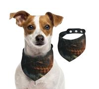 Dog Bandana Scary Ship at Sea Pet Scarf Adjustable Pets Bandanas Washable Double-Sided Pets Neckerchief Cotton Triangle Bib Dogs Scarfs Cats Scarves for Puppy Costume Accessories Small