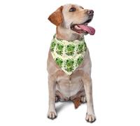 Dog Bandana Shamrock Welcome Pet Triangle Scarf Adjustable Cat Dog Kerchief Washable Pet Neckerchief For Celebration Party Festival