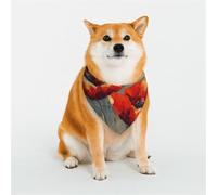 Dog Bandana Simple Flower Oil Painting Dog Scarf Adjustable Pet Bandanas for Dogs Christmas Pets Scarf Triangle Bibs Kerchief Soft Breathable Puppy Bandana for Small Medium Large Cats Pet