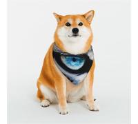 Dog Bandana Snow Leopard Eye Dog Scarf Adjustable Pet Bandanas for Dogs Christmas Pets Scarf Triangle Bibs Kerchief Soft Breathable Puppy Bandana for Small Medium Large Cats Pet