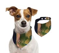 Dog Bandana South America Satellite Image Pet Scarf Adjustable Pets Bandanas Washable Double-Sided Pets Neckerchief Cotton Triangle Bib Dog Scarfs Cats Scarves for Puppy Costume Accessories Medium
