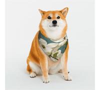 Dog Bandana Spring Dogwood Blossoms Dog Scarf Adjustable Pet Bandanas for Dogs Christmas Pets Scarf Triangle Bibs Kerchief Soft Breathable Puppy Bandana for Small Medium Large Cats Pet