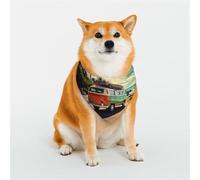 Dog Bandana Summer Road Trip Dog Scarf Adjustable Pet Bandanas for Dogs Christmas Pets Scarf Triangle Bibs Kerchief Soft Breathable Puppy Bandana for Small Medium Large Cats Pet