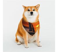 Dog Bandana Sunrise Sailing Boat Dog Scarf Adjustable Pet Bandanas for Dogs Christmas Pets Scarf Triangle Bibs Kerchief Soft Breathable Puppy Bandana for Small Medium Large Cats Pet