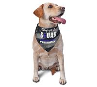Dog Bandana Support Squad Colorectal Cancer Awareness Pet Costume Adjustable Durable Cat Scarf, For Kitten, Party, Small Medium Large Dogs, 70x30cm