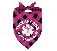 Dog Bandana, Therapy Dog Please Pet Me with, Dogs Scarf Classical Printing, Dogs Scarf Accessories, Doggy Kerchief Pet Kerchief, Christmas Birthday Thanksgiving Doggy Gift A07