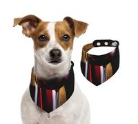 Dog Bandana Three Wine Bottles and Glass Over Pet Scarf Adjustable Pets Bandanas Washable Double-Sided Pets Neckerchief Cotton Triangle Bib Dog Scarfs Cats Scarves for Puppy Costume Accessories Large