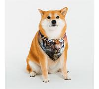 Dog Bandana Tiger Colorful Sunset Dog Scarf Adjustable Pet Bandanas for Dogs Christmas Pets Scarf Triangle Bibs Kerchief Soft Breathable Puppy Bandana for Small Medium Large Cats Pet