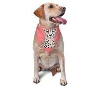 Dog Bandana Triangle Scarf Pet Bibs for Daily Wear and Birthday Supplies to Cats and Dogs-Cheetah Art