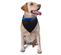 Dog Bandana Triangle Scarf Pet Bibs for Daily Wear and Birthday Supplies to Cats and Dogs-Planet Earth