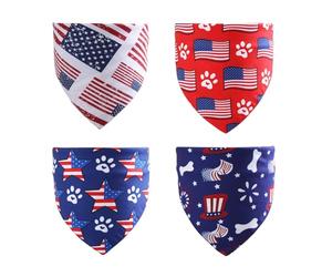 Dog Bandana Triangular Bibs Collar Scarfs Kerchief Pet Julycostume Neckerchief Accessories Triangular Scarf Dog Bandanas Bulk