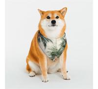 Dog Bandana Tropical Palm Trees Dog Scarf Adjustable Pet Bandanas for Dogs Christmas Pets Scarf Triangle Bibs Kerchief Soft Breathable Puppy Bandana for Small Medium Large Cats Pet