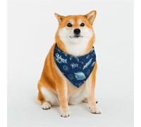 Dog Bandana Underwater Marine Life Dog Scarf Adjustable Pet Bandanas for Dogs Christmas Pets Scarf Triangle Bibs Kerchief Soft Breathable Puppy Bandana for Small Medium Large Cats Pet