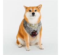 Dog Bandana White Silk Rose Wedding Flowers Dog Scarf Adjustable Pet Bandanas for Dogs Christmas Pets Scarf Triangle Bibs Kerchief Soft Breathable Puppy Bandana for Small Medium Large Cats Pet