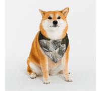 Dog Bandana White Tigers Dog Scarf Adjustable Pet Bandanas for Dogs Christmas Pets Scarf Triangle Bibs Kerchief Soft Breathable Puppy Bandana for Small Medium Large Cats Pet