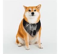 Dog Bandana Wild Animals Zebra Dog Scarf Adjustable Pet Bandanas for Dogs Christmas Pets Scarf Triangle Bibs Kerchief Soft Breathable Puppy Bandana for Small Medium Large Cats Pet