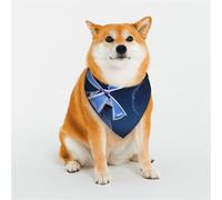 Dog Bandana Windmill Blue Dog Scarf Adjustable Pet Bandanas for Dogs Christmas Pets Scarf Triangle Bibs Kerchief Soft Breathable Puppy Bandana for Small Medium Large Cats Pet