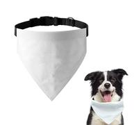 Dog Bandana with Adjustable Buckle Blank Dog Bandanas with D-Ring Double Sided Pet Triangle Scarf Bibs for Small Medium Dogs Puppy Accessories DIY Graffiti