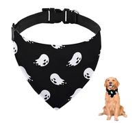 Dog Bandana With Collar Cute Ghost For Large Dogs Medium Dogs Small Washable Adjustable Scarf For Reusable Dog Accessories Accessories Grooming Parties And Daily Wear