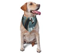 Dog Bandanas, 3D dragon and giraffe hybrid Full Print Pet Scarf, Adjustable Breathable Bandana for Small Medium Large Dogs, Independence Day Costume Accessory