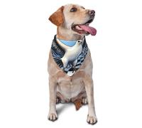 Dog Bandanas, A bird with surrealistic chessboard background Full Print Pet Scarf, Adjustable Breathable Bandana for Small Medium Large Dogs, Independence Day Costume Accessory