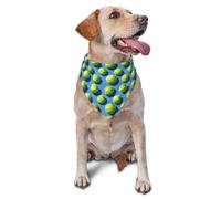 Dog Bandanas Abstract Baseball Green Print Dogs Triangle Bib 30X70cm | Durable Dog Neckerchief Comfortable Dog Bandana for Pets Cats Dogs