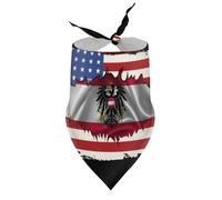 Dog Bandanas America Austria Austrians Friendliness Flag Puppy Pet V-Neck Bibs Scarf Triangle Adjustable Kerchief Accessories for Small Medium Large Puppy Cat