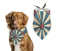 Dog Bandanas Arrow Target Board Dog Scarf Bib Kerchief For Pets Large: 70 * 30 CM