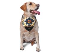 Dog Bandanas, Baroque interior design Full Print Pet Scarf, Adjustable Breathable Bandana for Small Medium Large Dogs, Independence Day Costume Accessory